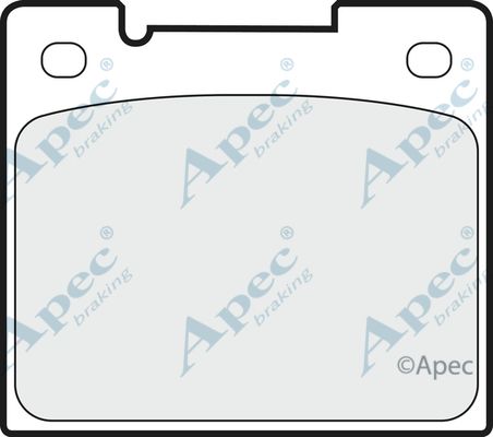 APEC BRAKING Комплект тормозных колодок, дисковый тормоз PAD726